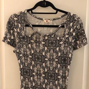 Tribal Print Midi Dress